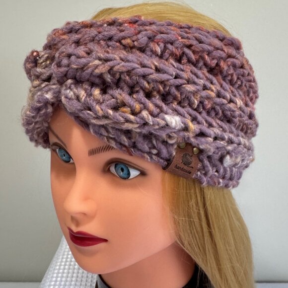 Hand Crafted Accessories - HANDMADE Chunky Twist Ribbed Crochet Ear Warmer Headband